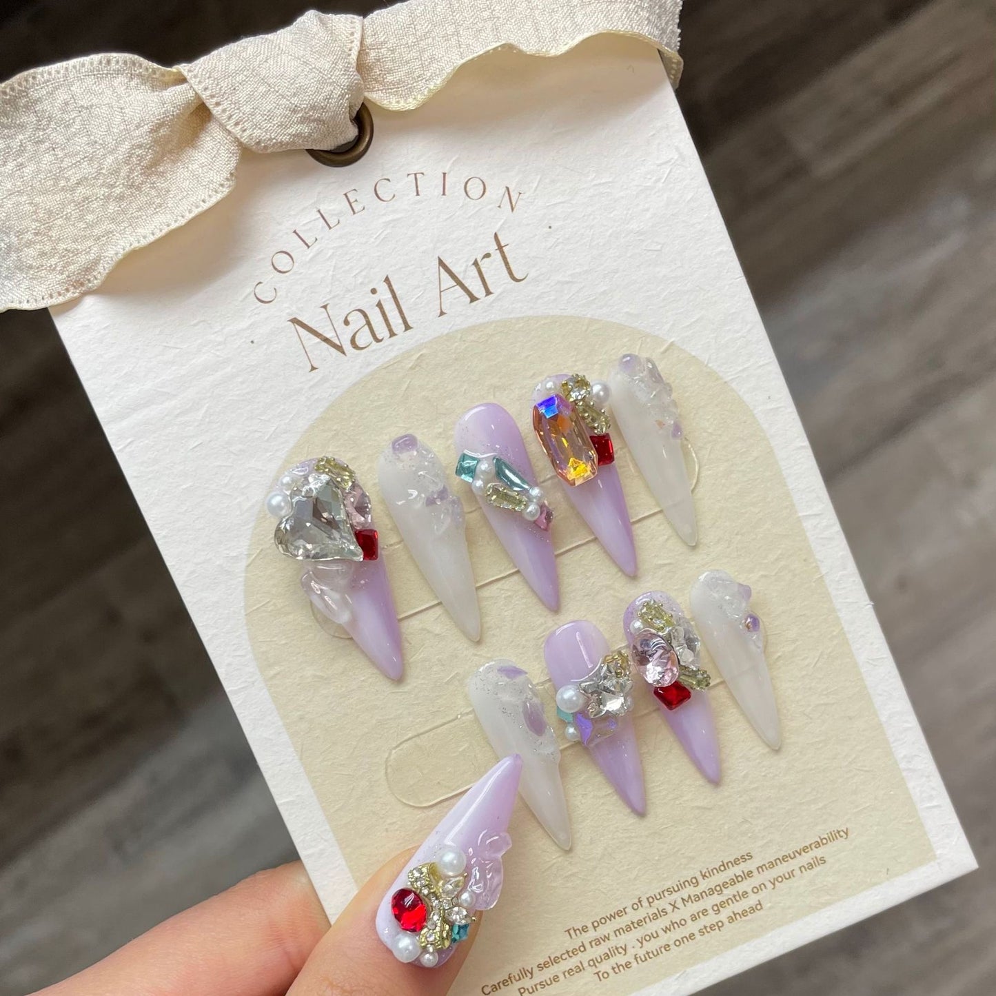Purple gradient Handmade Nails